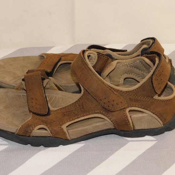 Teva 6101 Fossil Canyon Leather Sandal Size 11 Waterproof main image 11
